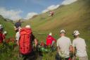 The Wasdale Rescue team in action