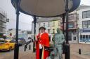 The town crier in the market place