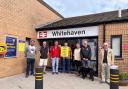 Councillors joined the picket line outside Whitehaven Train Station last week