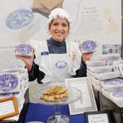 Hannah Forsgardh on the Grasmere Gingerbread stand, in the Taste Cumbria tent, at Lowther Show, Lowther Castle, near Penrith