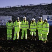 Roads Minister Guy Opperman visits the A595 project