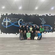 West Coast Dancers during the first session of 2023 in the new studio