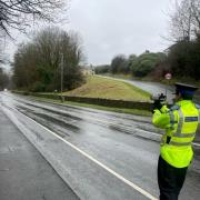 Police monitor speeding