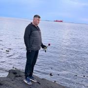 Wayne Hunter during a visit to Stavanger in Norway to remember his dad, who was killed in the Alexander Kielland disaster 44 years ago
