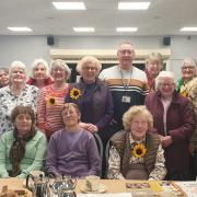 Mark Sarrington joined the ladies for their monthly meeting