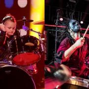 Young Caleb H, pictured playing with Slipknott, will open the festival