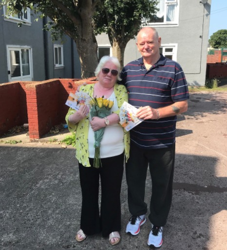 WELL DONE: Mandy Anderson and Larry Vincent have been thanked by the Barrow Borough Council (Facebook: Barrow Borough Council Housing Department)