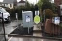 The electric vehicle charging point at Linton Tweed in Carlisle