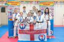 Pictured are the Cumbria Karate Academy member of the England Wado Kai Karate Squad(Back) L-R Rory Galloni-Wilkinson, Ross Pattinson, Sophie Cowan, Samantha Hewitt, Melodi Saki. (Front) L-R Harriet Griffiths, Emily Cookson, Joe Cookson.