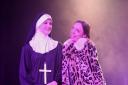 Hannah Birbeck (Left) performs alongside co-star Amber Hooper in Sister Act production