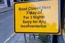Low Petergate close to York Minster in York city centre is set to close overnight for three nights