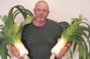 Colin McAvoy was the star of the day, taking home the top honours for both the best pair of leeks and the best leek in show.