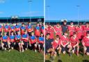 The Year 8 team (Left) and the Year 10 team