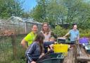 VOLUNTEERING: People completing work on the Distington walled garden