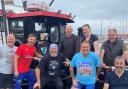 Adam (red) and his team at the Harbour before heading out