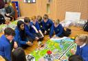 Pupils took part in the global robotics challenge at Lakes College