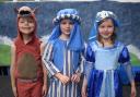 Mary, Joseph and their donkey at the KS1 performance by St James’ C of E Infant School