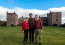 Ewan Frost-Pennington with his mum and dad Iona and Peter
