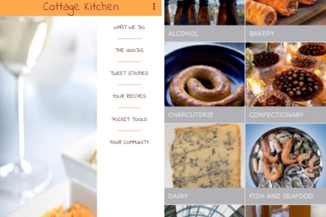 The Cottage Kitchen app is available for download
