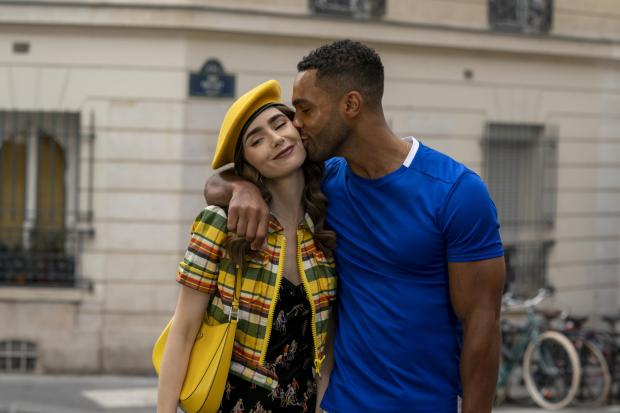 Whitehaven News: (Left to right) Lily Collins as Emily and Lucien Laviscount as Alfie. Credit: Netflix