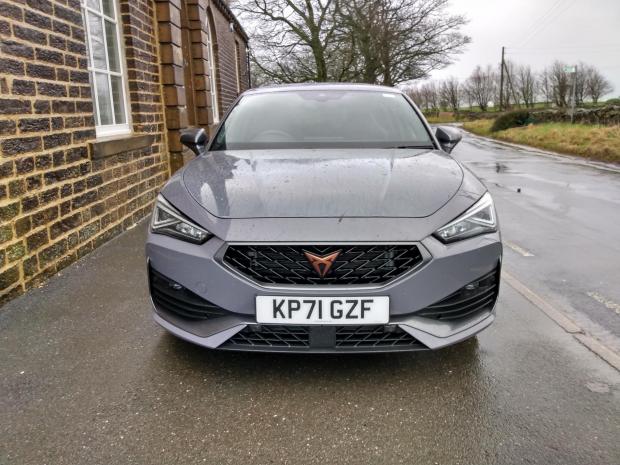 Whitehaven News: The Cupra Leon on test during stormy conditions 