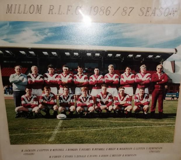 Whitehaven News: A team picture from 1986/1987 featuring coach Ron Jackson, top left