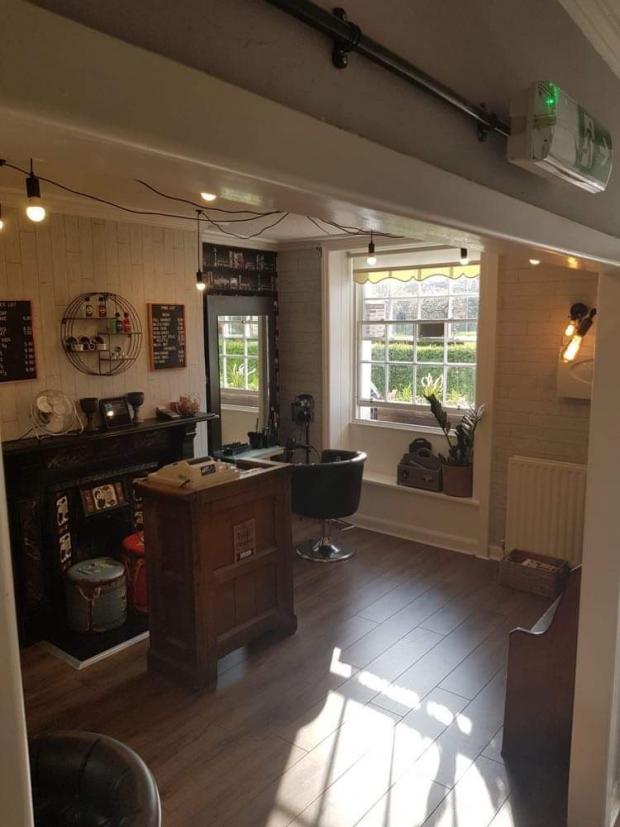Whitehaven News: The inside of the barbers