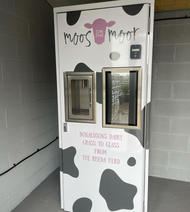 Whitehaven News: The vending machine at Moos on the Moor where you can get your milk fix