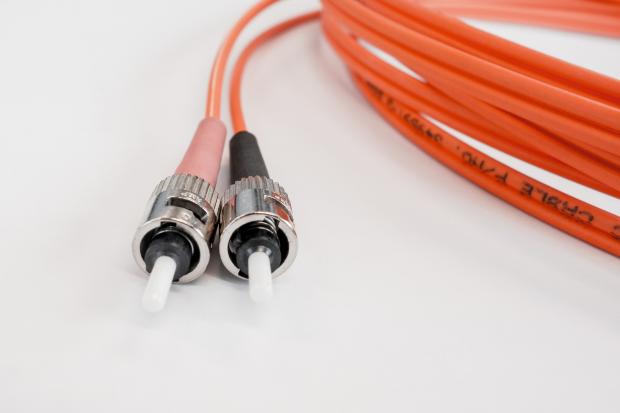 Fibre optic cable provides internet speeds that are ten times faster then copper cable