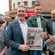 Keir Starmer on  visit to West Cumbria last year PIC: Tom Kay