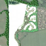 A landscape and infrastructure plan submitted with the application