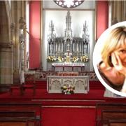 CELEBRATION: Joan Rodgers visited St Mary's Church