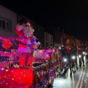 Santa leads the St Bees Christmas parade