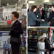 Photos donated to the exhibition show Princess Anne's visit to The Beacon