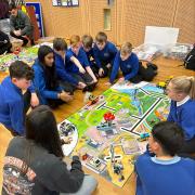 Pupils took part in the global robotics challenge at Lakes College