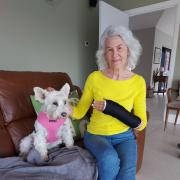 Barbara Hudson fell on a slipway and broke two bones in her wrist while trying to access St Bees Beach