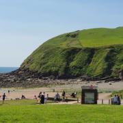 Police discovered a fire which contained a burned aerosol on St Bees Beach