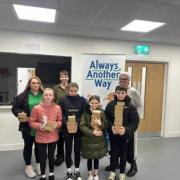 Youngsters involved in the Phoenix Youth Project Mental health awareness campaign