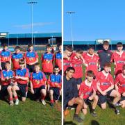 The Year 8 team (Left) and the Year 10 team