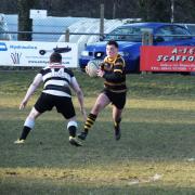 Fly half Billy Thompson in action for Egremont

Picture: Jeffrey Dixon